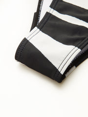 Striped Triangle Bikini Set