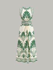 Boho Floral Cut-Out Dress
