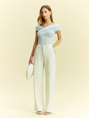Off-Shoulder Crisscross Top