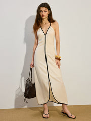 Linen & Cotton Maxi Dress