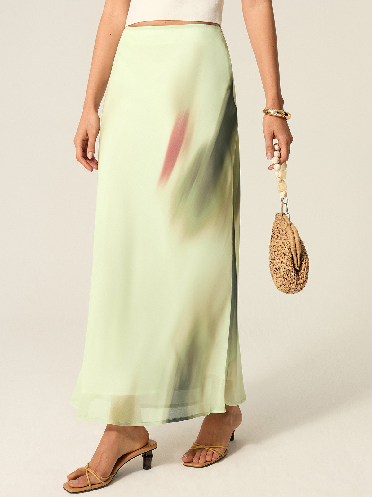 Printed Maxi Skirt