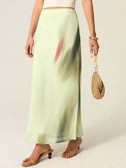 Printed Maxi Skirt