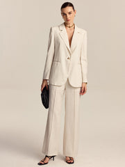 Tencel-Linen Blend Trousers
