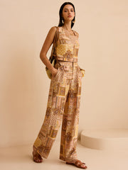 Ethnic Print Pants Set