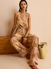 Ethnic Print Pants Set