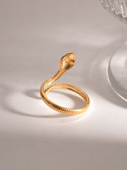 Gold-Toned Snake-Shaped Ring