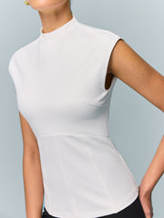 Mock Neck Corset Top