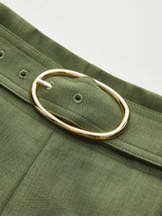 Belted Pocket Shorts