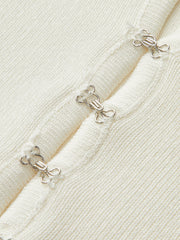 Belted V-Neck Knit Cardigan