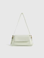 PU Leather Shoulder Bag with Flap
