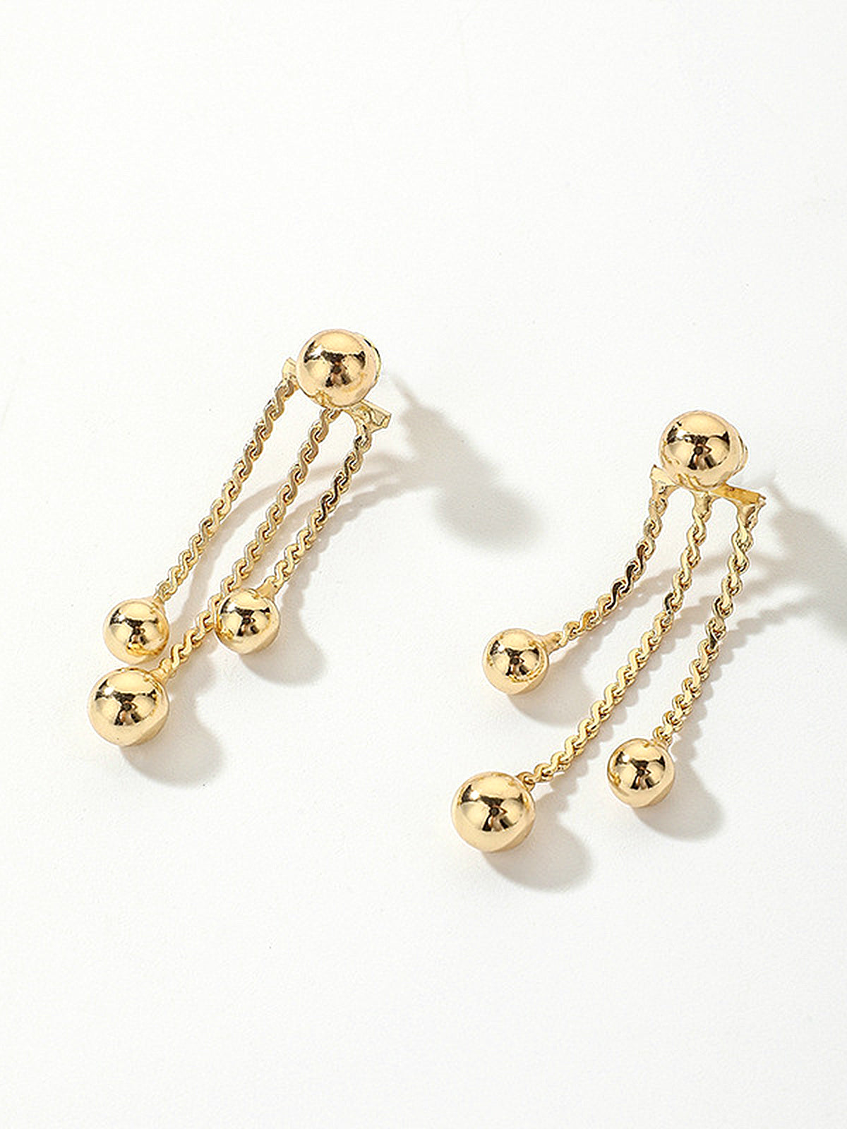 Golden Dangle Earrings