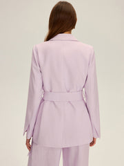 Long Sleeve Belted Blazer