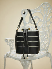 Drawstring Strap Detail Bucket Bag