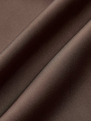 Satin Wrap-Front Long-Sleeve Top