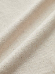 Linen Blend Wrap Midi Skirt with Wooden Buckle