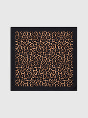 Leopard Print Square Scarf