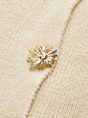 Crochet Trim Knit Vest