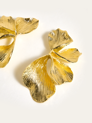 Golden Petal Earrings