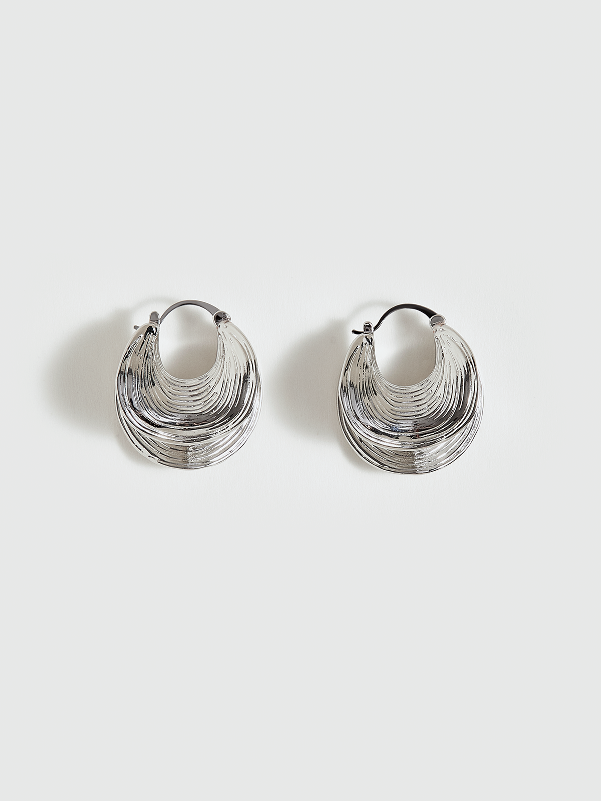 Textured Hoop Earrings