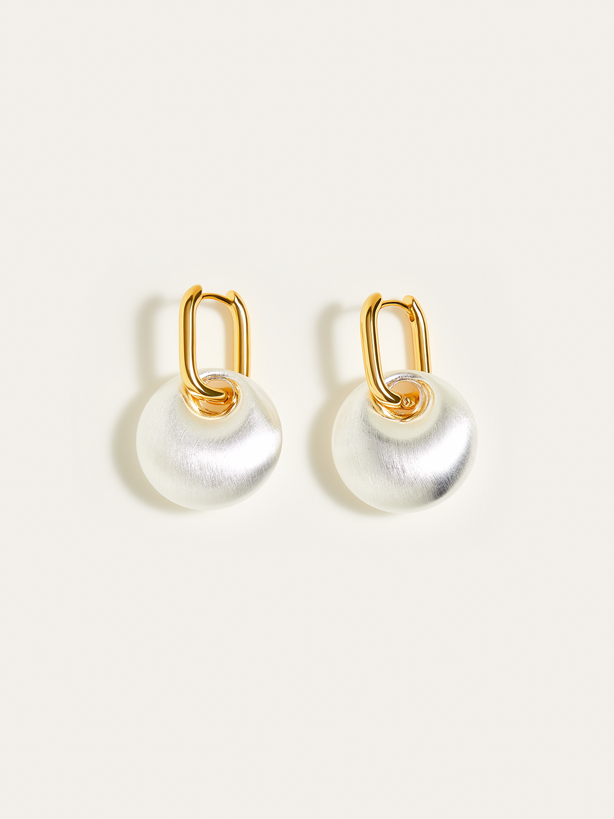 Matte Pearl Drop Earrings