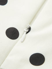 Polka Dot Square Neck Maxi Dress