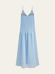 V-Neck Cami Pleated Maxi Dress