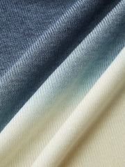 Wool-Blend Ombre Slim Knit Top