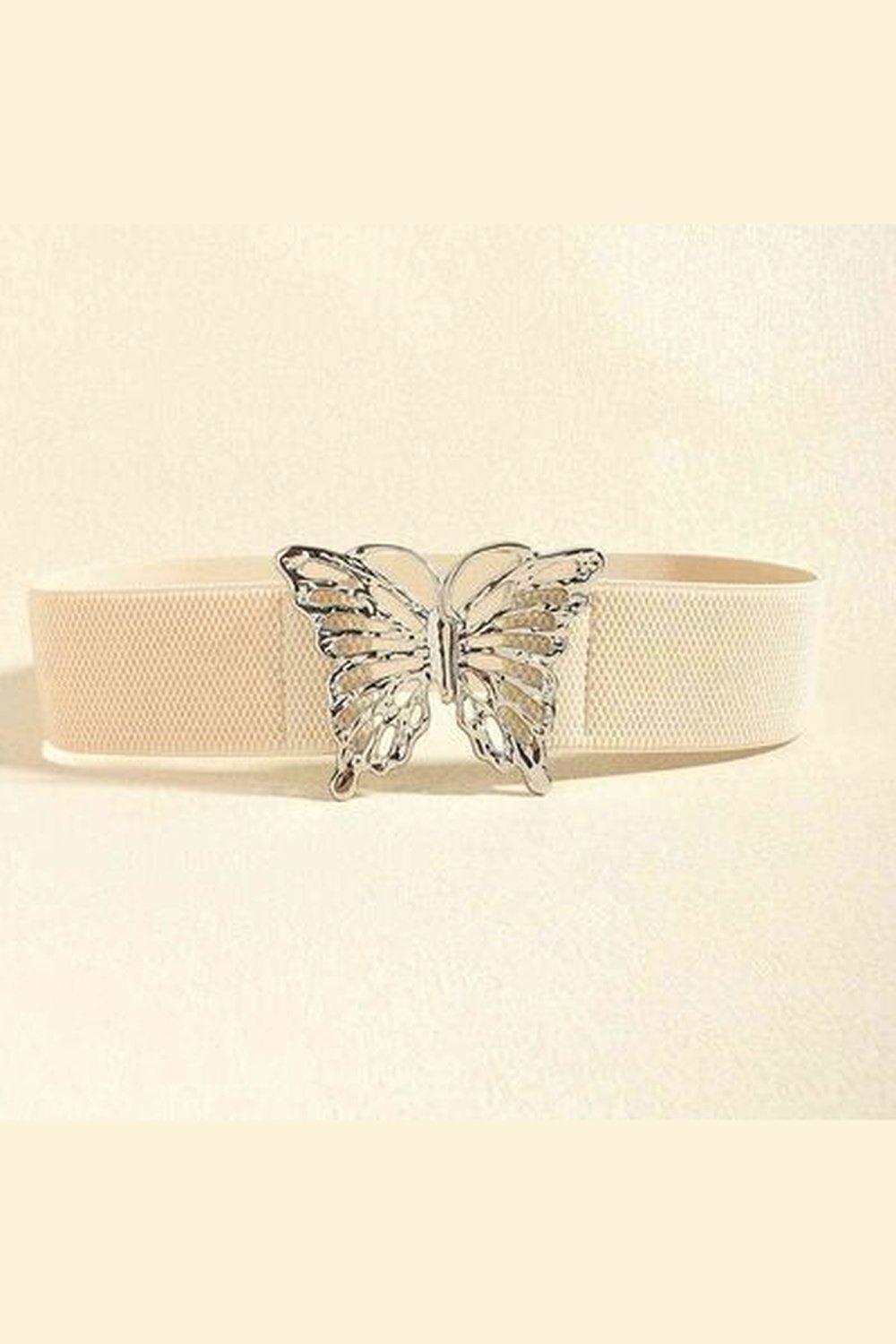 Butterfly Alloy Buckle Elastic Belt