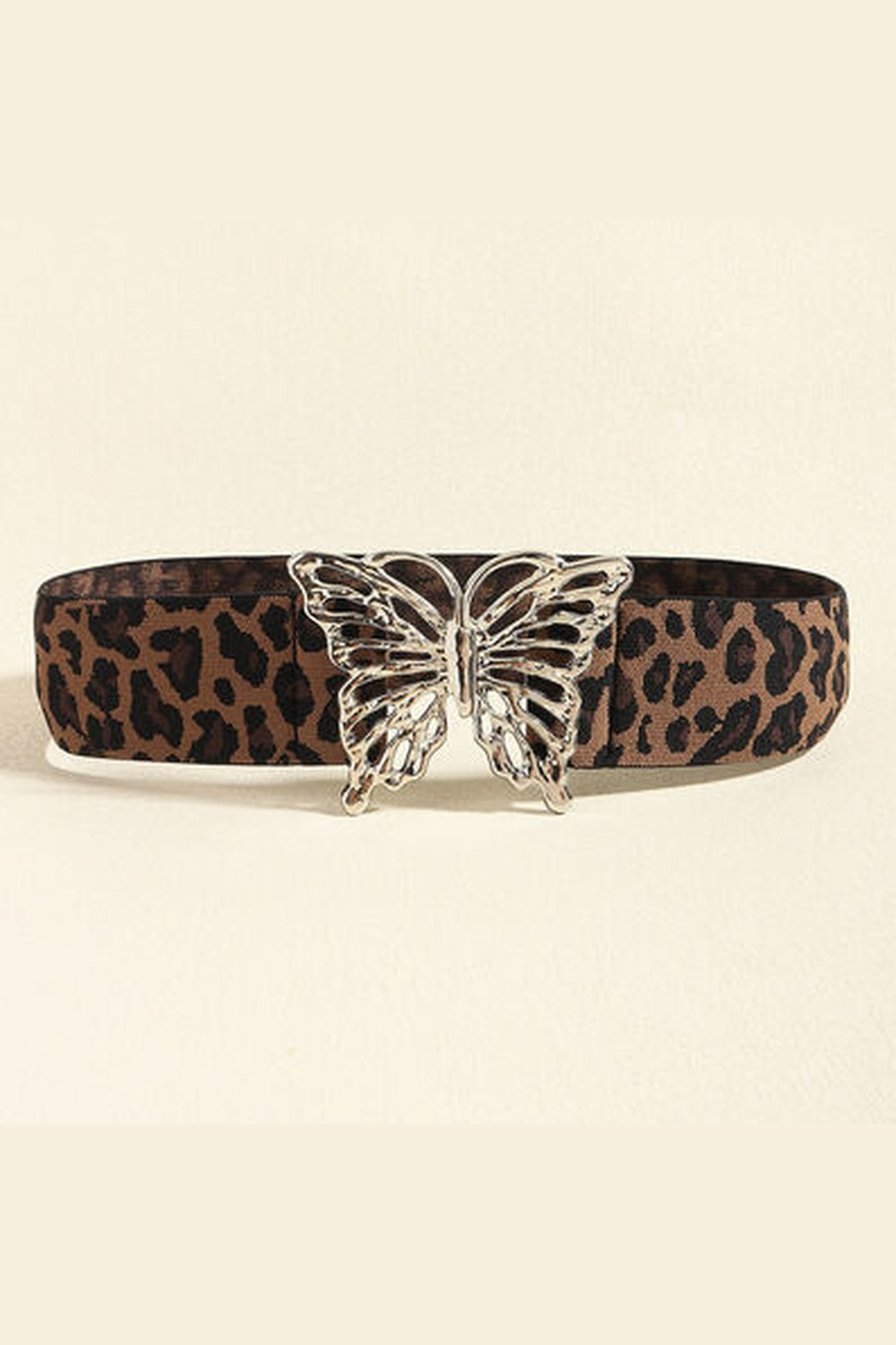 Butterfly Alloy Buckle Elastic Belt