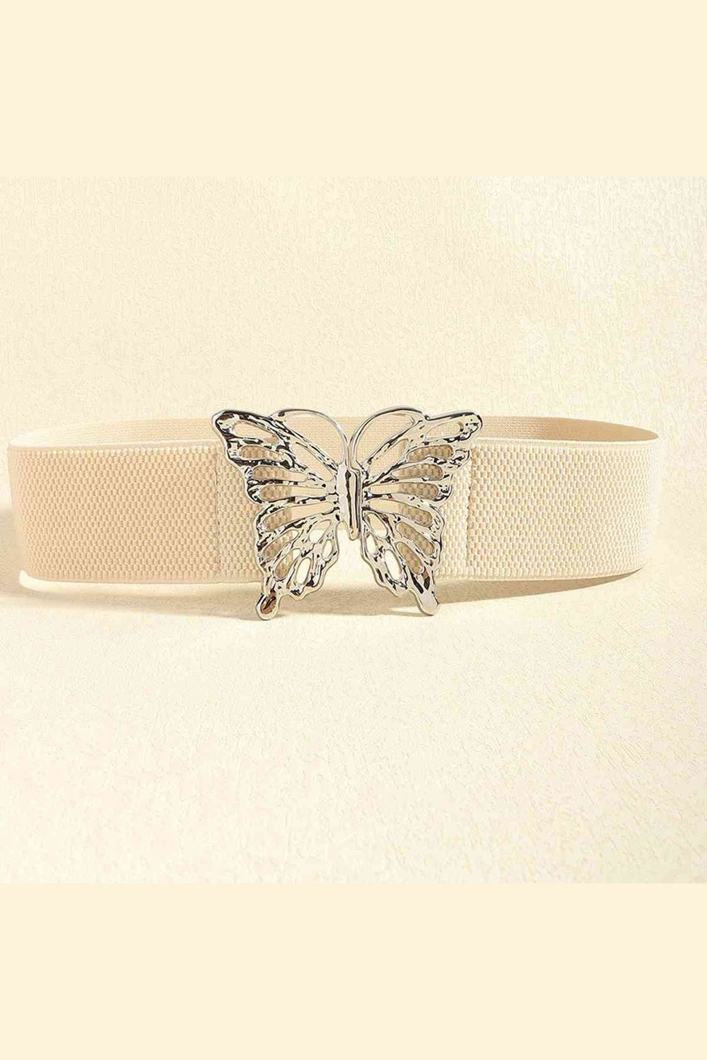 Butterfly Alloy Buckle Elastic Belt