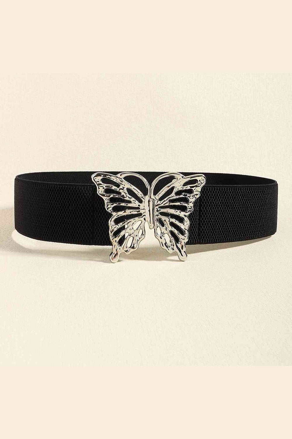 Butterfly Alloy Buckle Elastic Belt