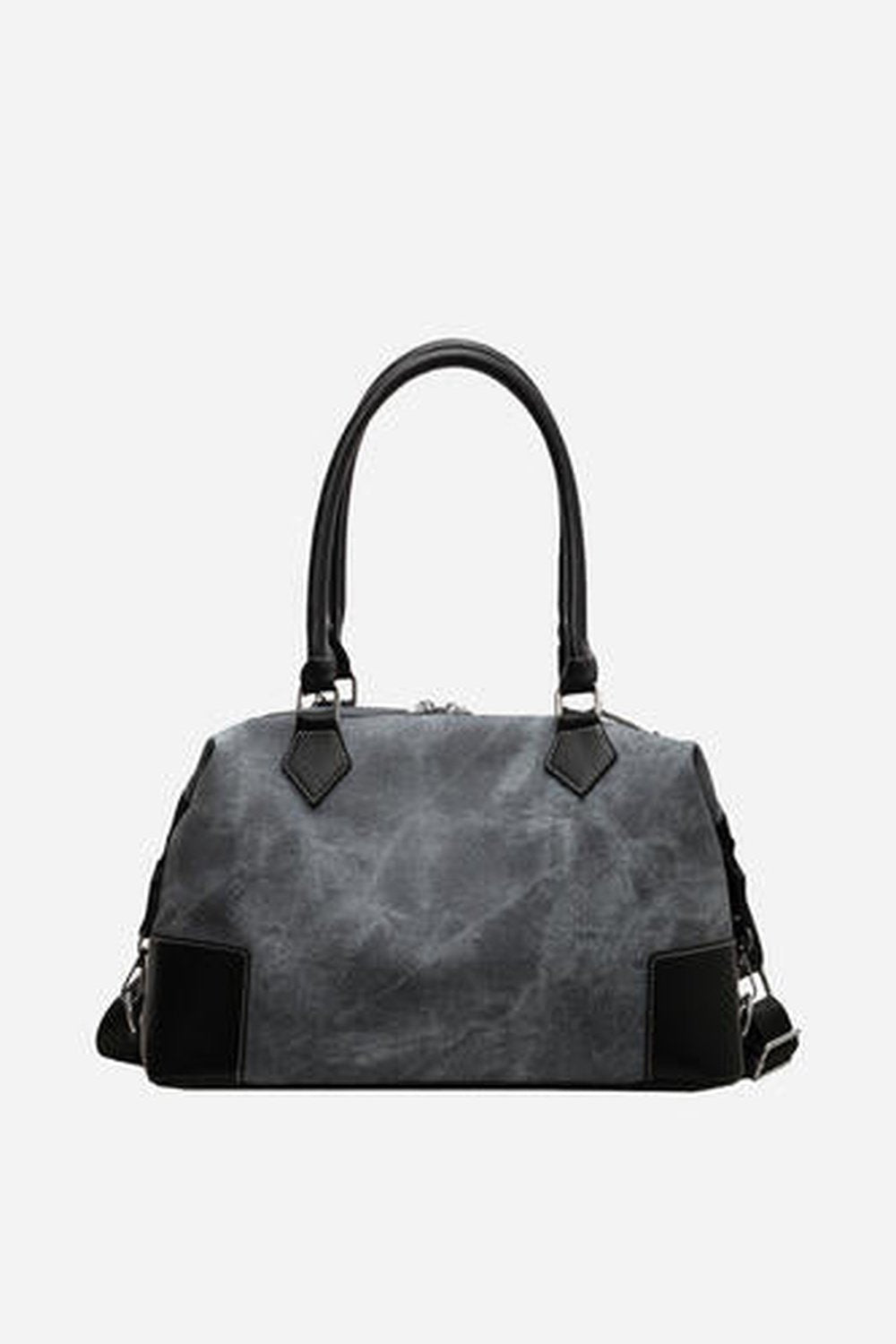 Contrast PU Leather Shoulder Bag