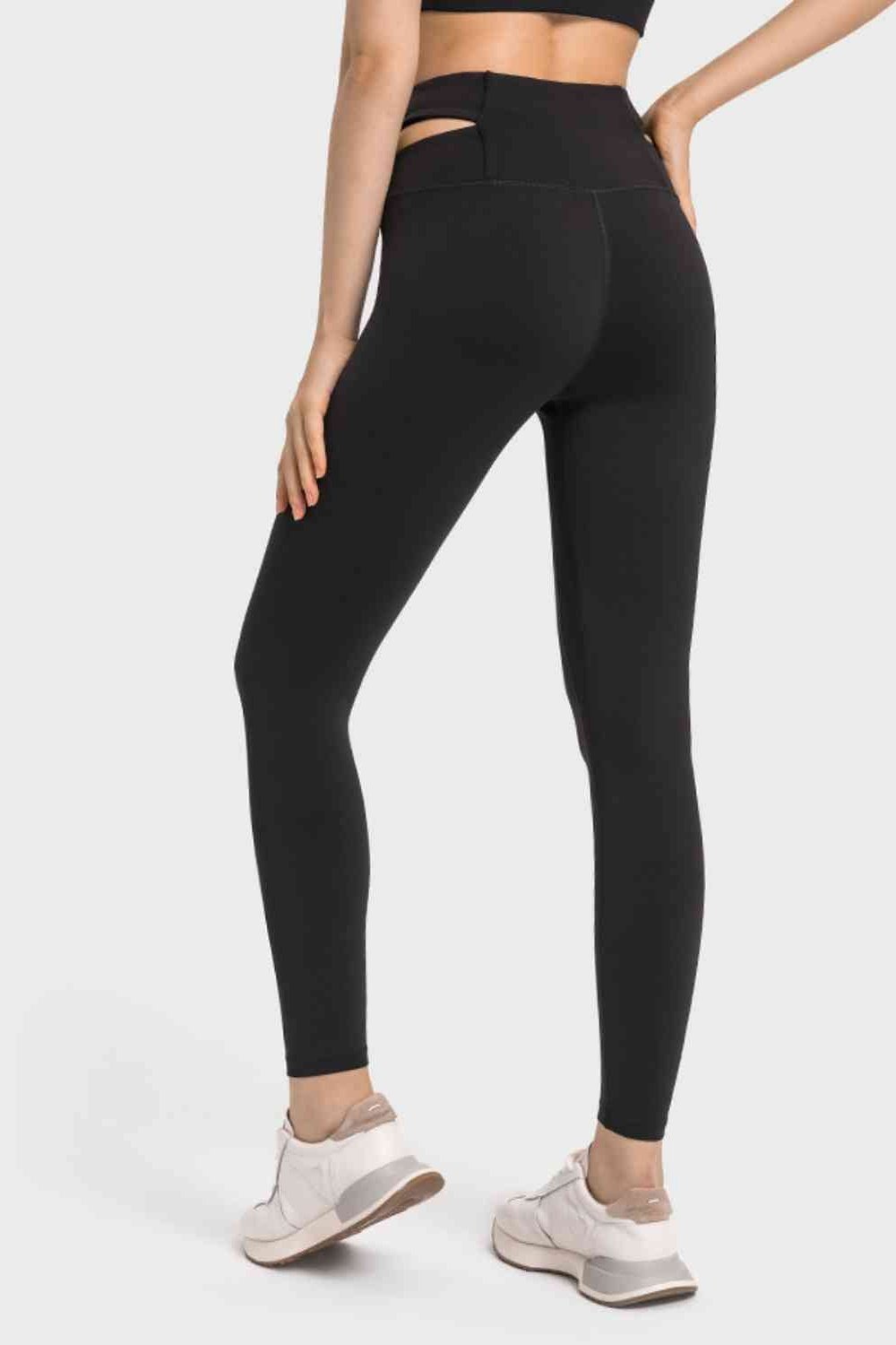 Crisscross Cutout Sports Leggings