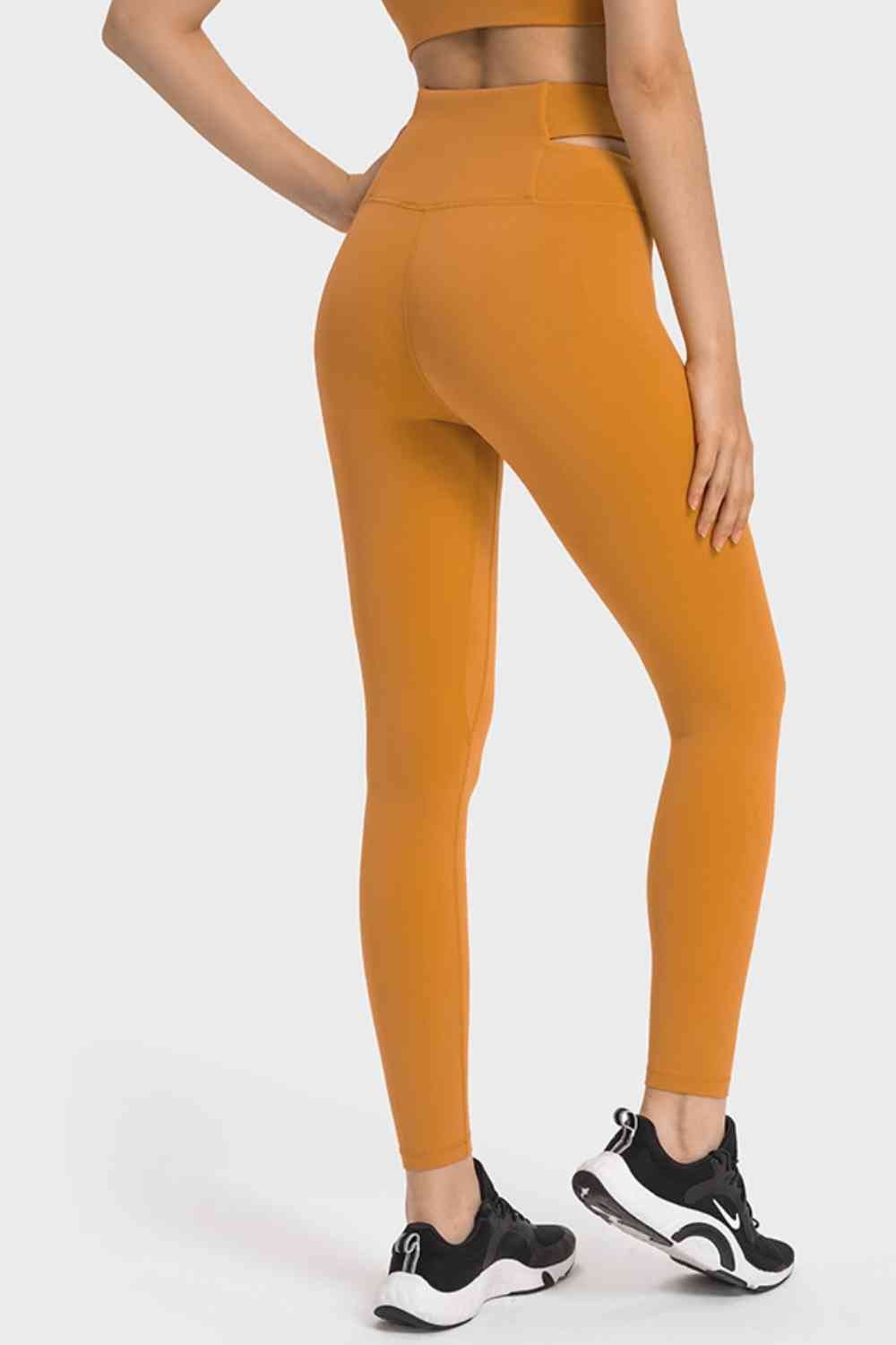 Crisscross Cutout Sports Leggings