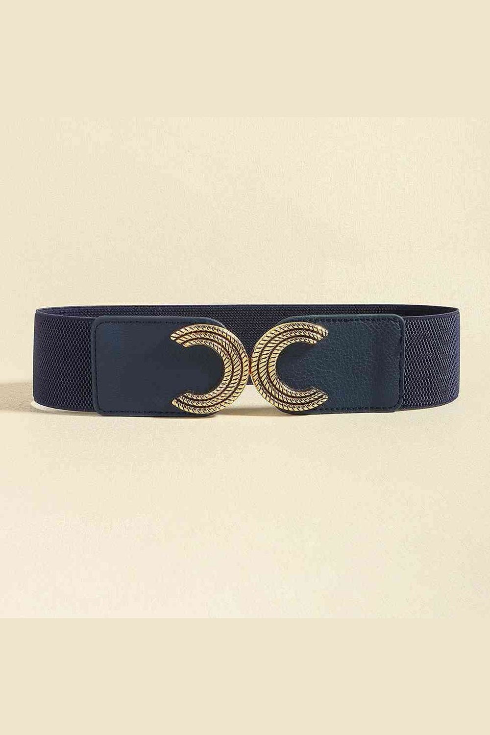 Double C Buckle Elastic Belt