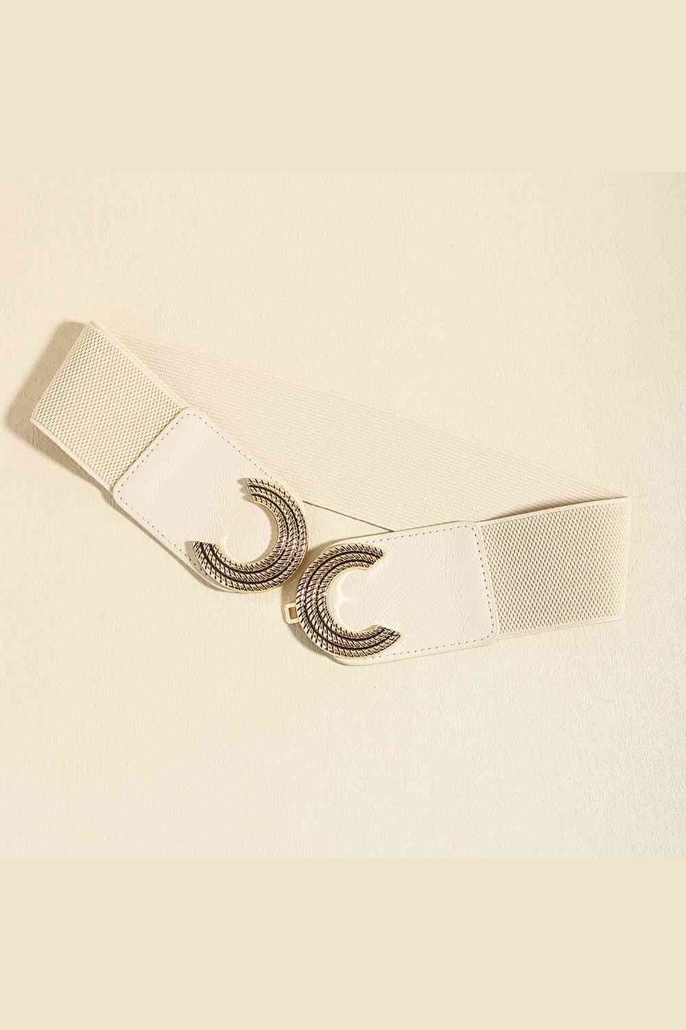 Double C Buckle Elastic Belt