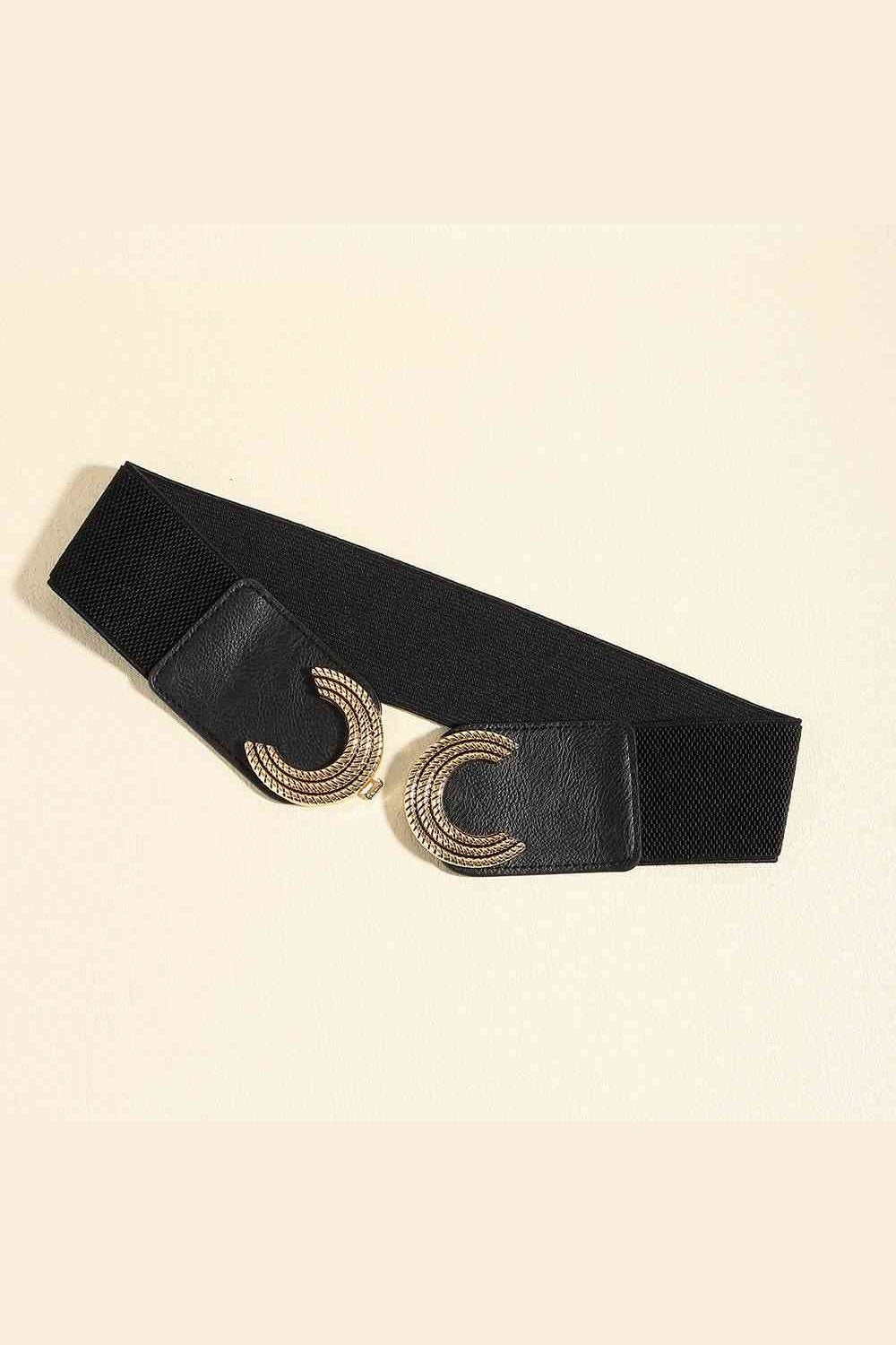 Double C Buckle Elastic Belt