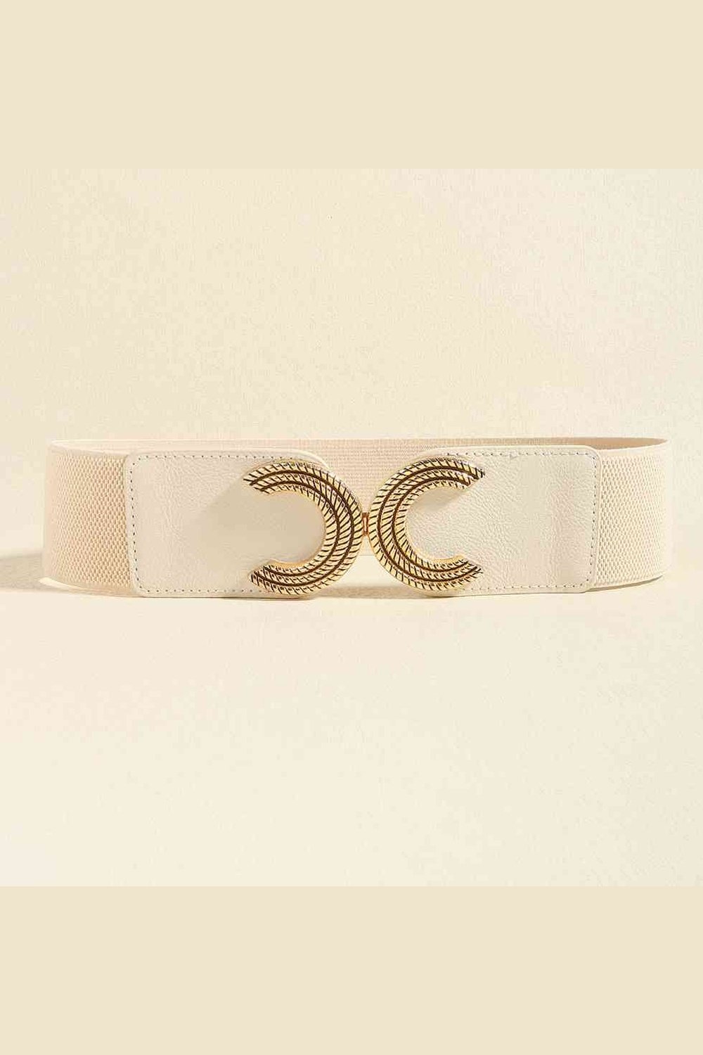 Double C Buckle Elastic Belt