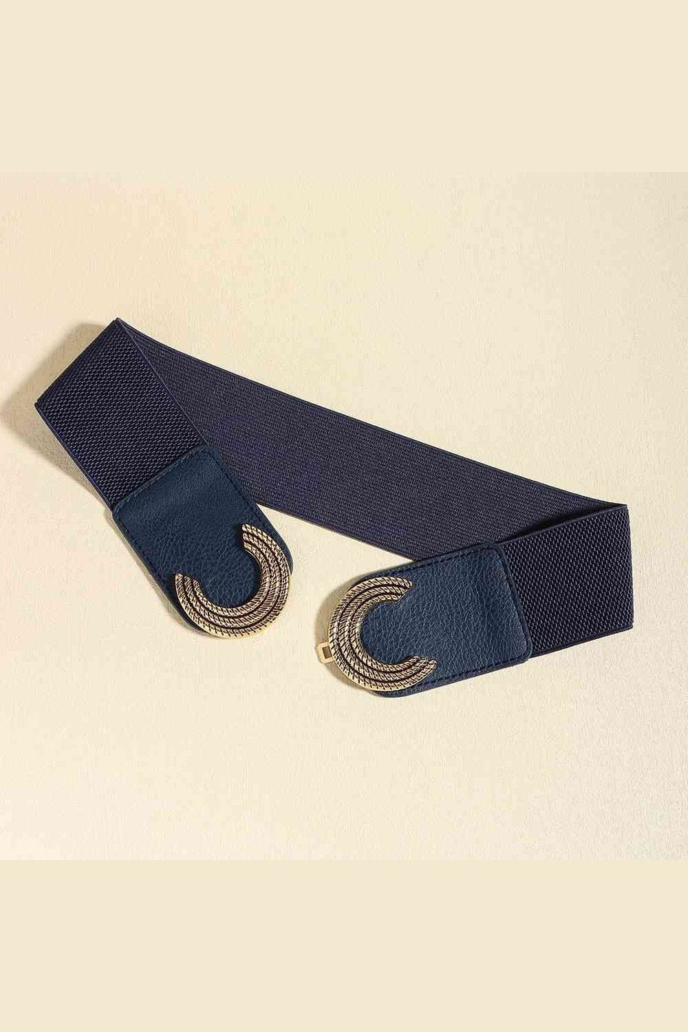 Double C Buckle Elastic Belt