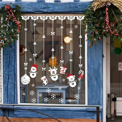 Christmas Window Stickers Merry Christmas Decorations For Home Christmas Wall Sticker Kids Room Wall Decals New Year Stickers