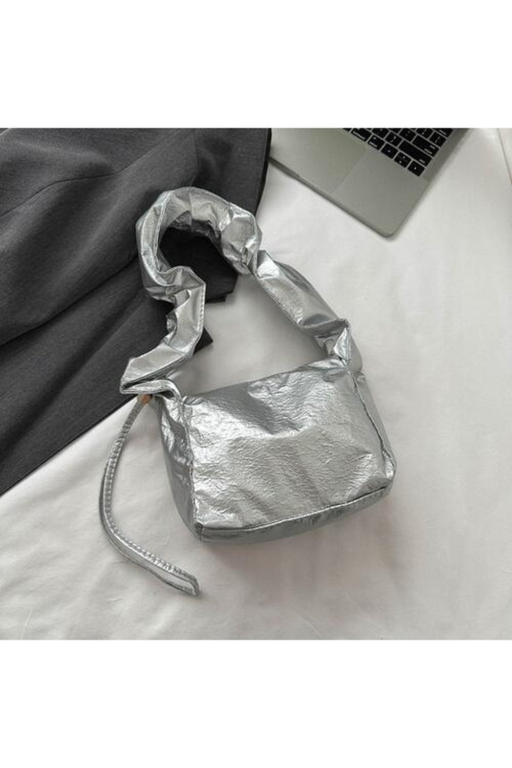 PU Leather Drawstring Shoulder Bag