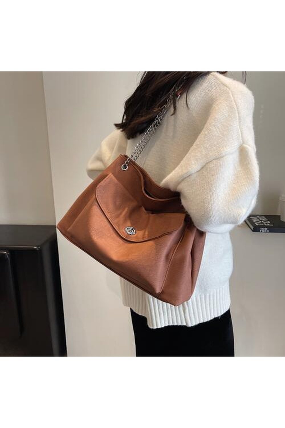 PU Leather Shoulder Bag