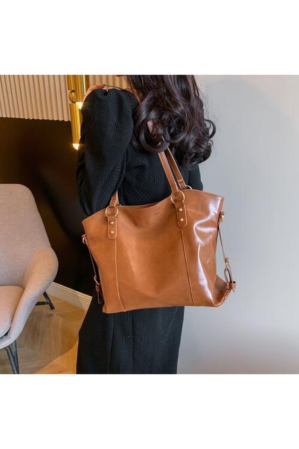 PU Leather Tote Bag