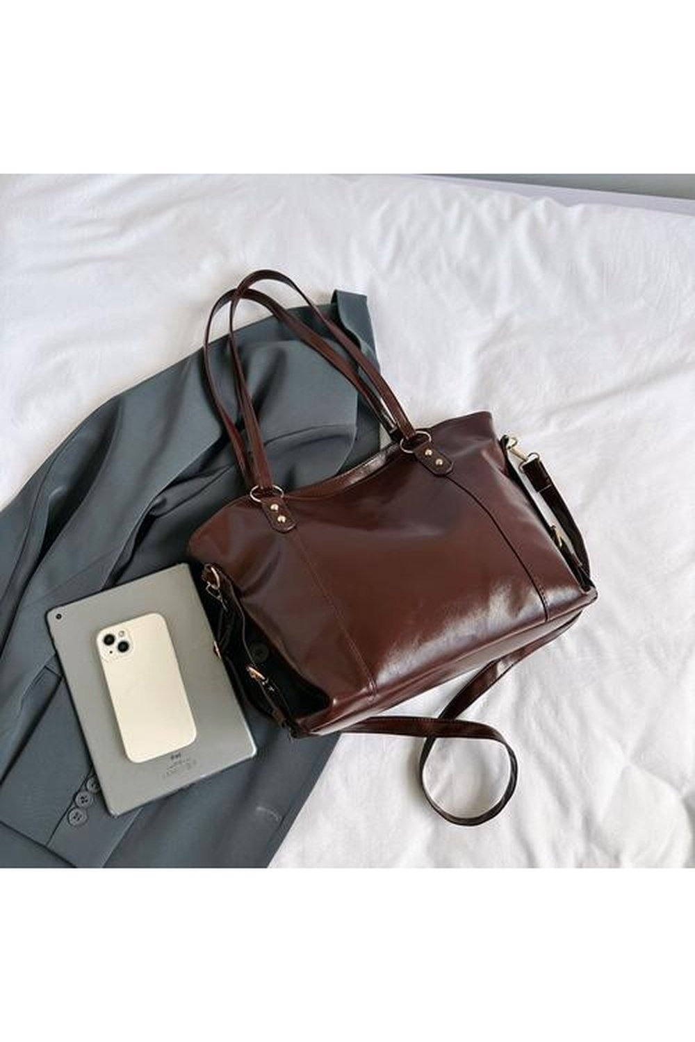 PU Leather Tote Bag