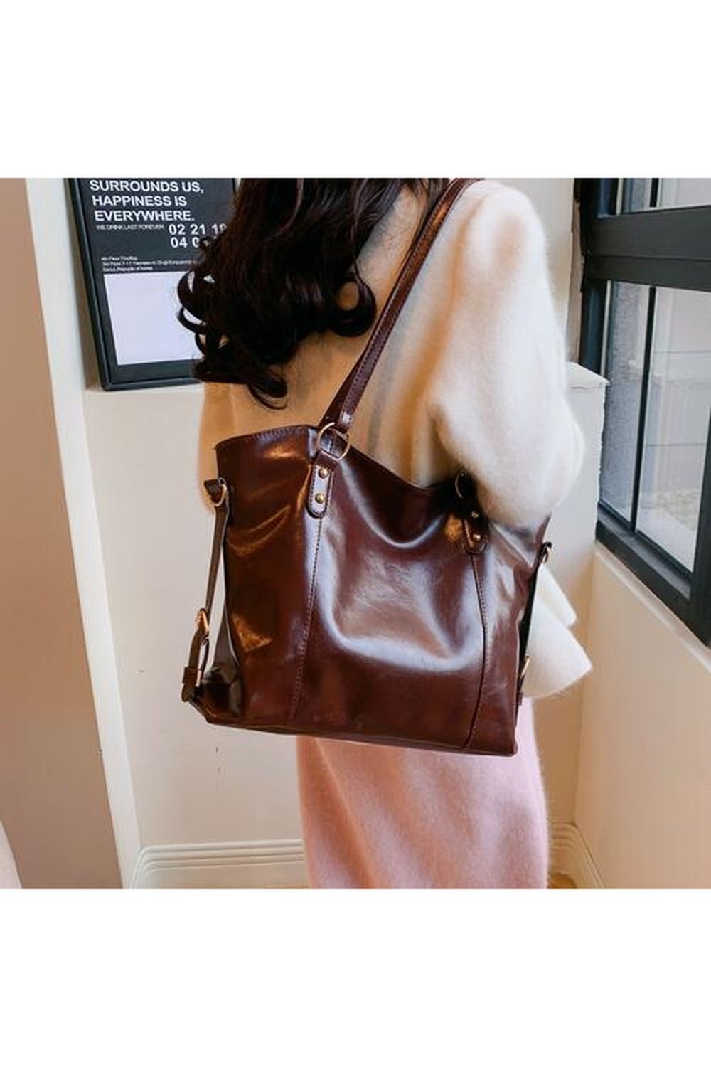 PU Leather Tote Bag