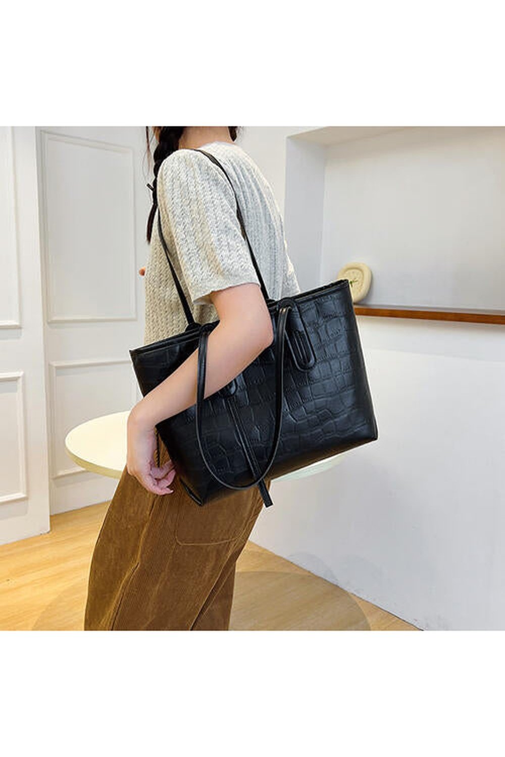 PU Leather Tote Bag