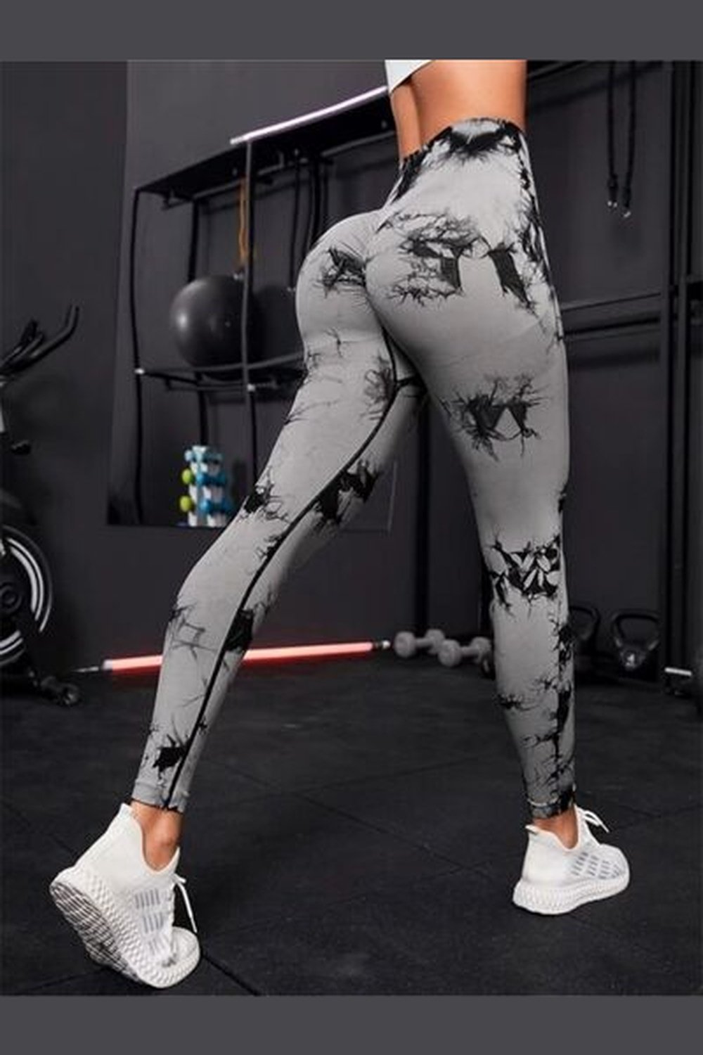 Printed High Waist Active Pants