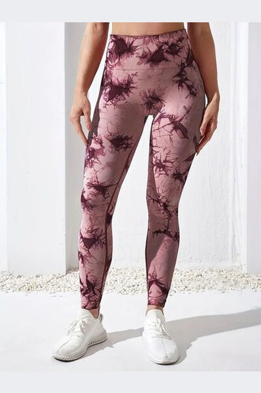 Printed High Waist Active Pants