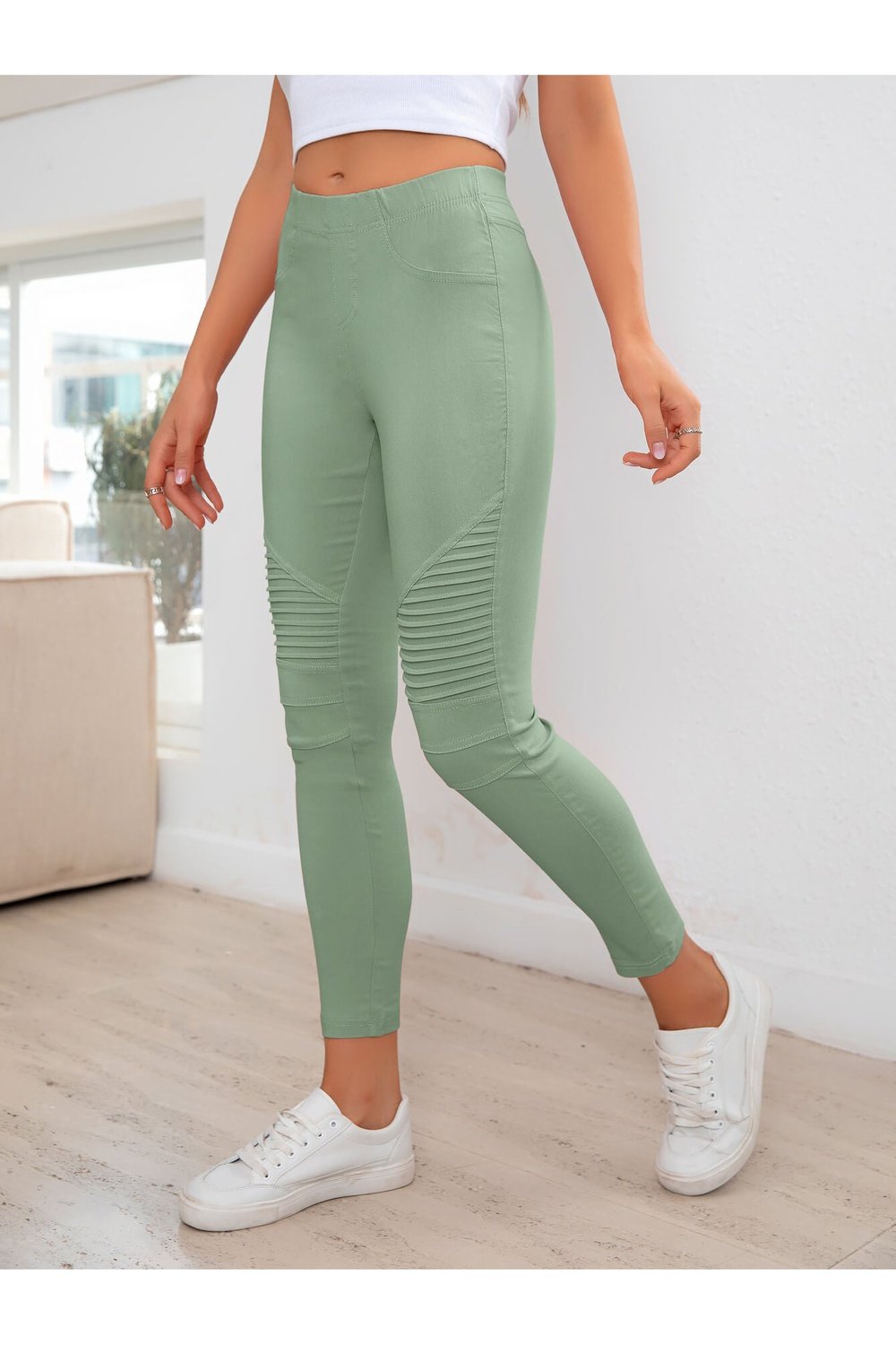 Ribbed Detail Leggings