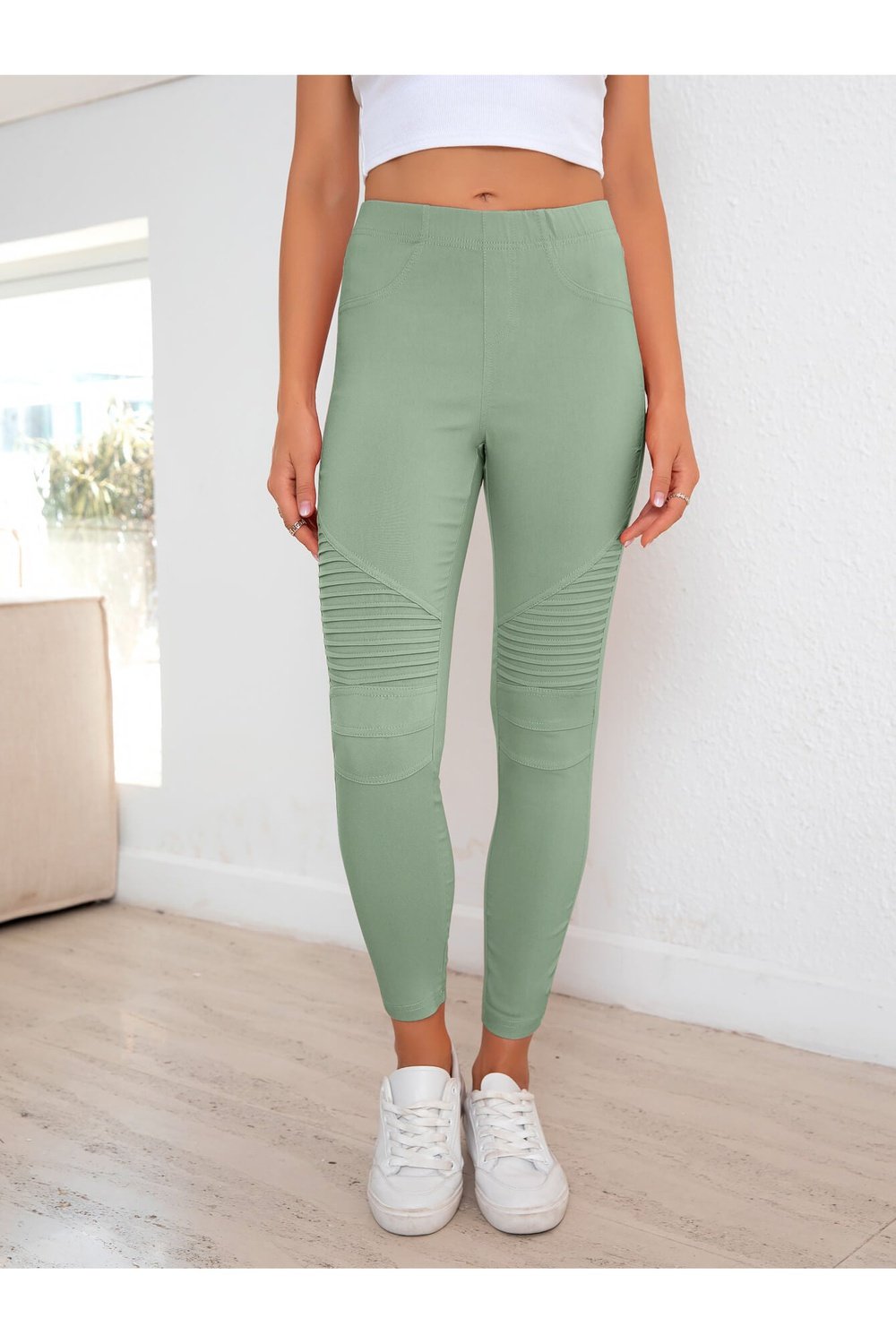 Ribbed Detail Leggings